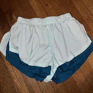 Free People movement running shorts lined blue